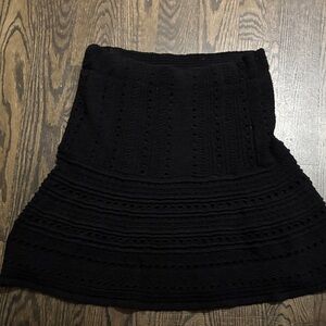 Zara Black knit skirt size medium